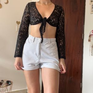 Crop Black Top
